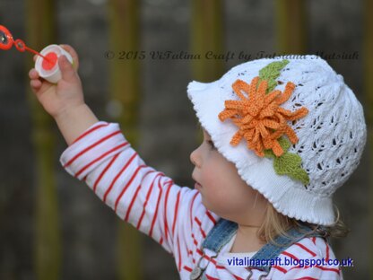 Aster Flower Panama Hat