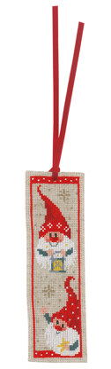 Vervaco Chistmas Gnomes 2pk Bookmark Cross Stitch Kit