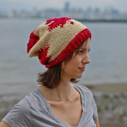 Canadian Slouchy Toque - knitting pattern