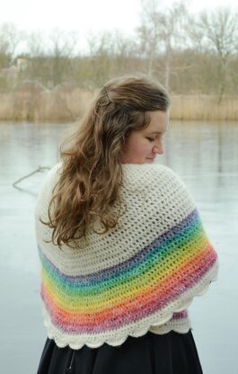 Rainbow shawl