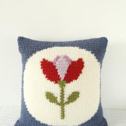 Retro Tulip Cushion