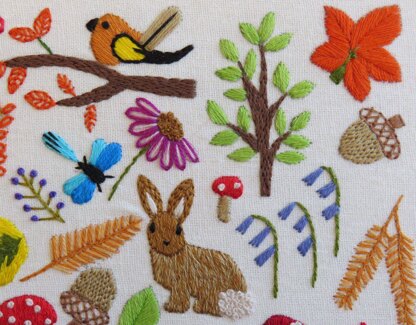 Round and Round the Garden Hand Embroidery Pattern – StitchDoodles