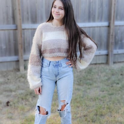 Latte Cakes Cropped Sweater