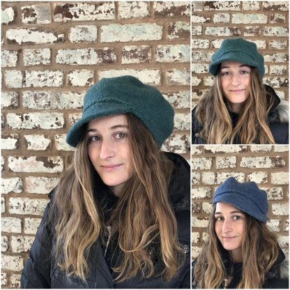 Felted Newsboy Hat