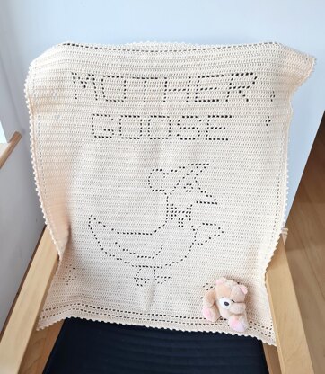 Mother Goose Filet Blanket