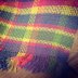Pure wool woven crochet blanket © Seashells Designs