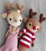 Renata and Rudolph Reindeer Doll Crochet Amigurumi Christmas