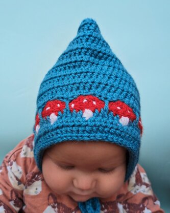 Mushroom Pixie Bonnet