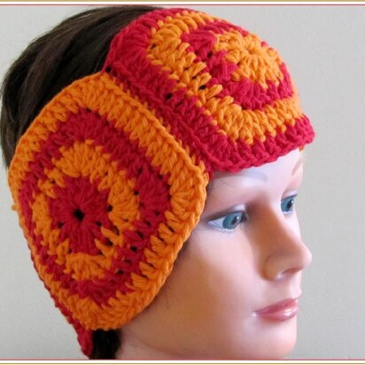 Crochet Headband Pattern Granny Squares Ear Warmer