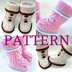 Knitting PATTERN Baby Girl Baby Booties Mulan