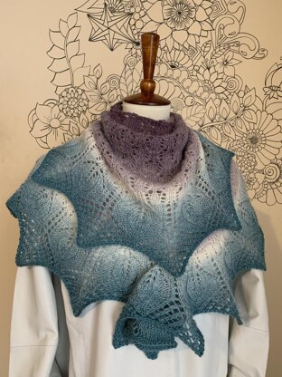 Trieste Crescent Shawl