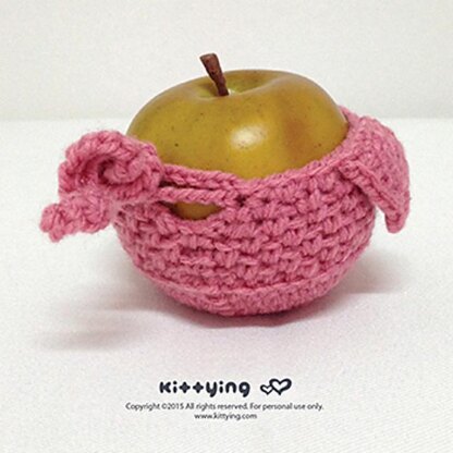 Piggy Fruit Cozy and Piggy Cup Cozy