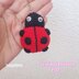 Ladybug keychain crochet pattern, Amigurumi lady bug crochet charm, Summer crochet decor, Kids Birthday favors, Back to school handmade gift