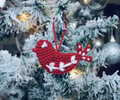 Nordic Dove Christmas Ornament