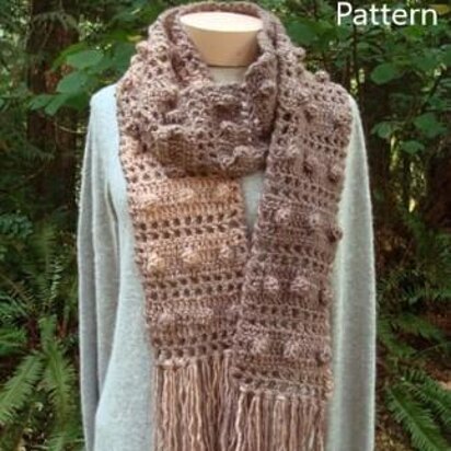 Popcorn Ladder Scarf - PA-329