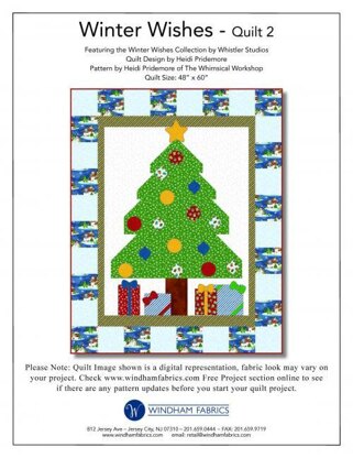 Windham Fabrics Christmas Morning  from Winter Wishes - Downloadable PDF