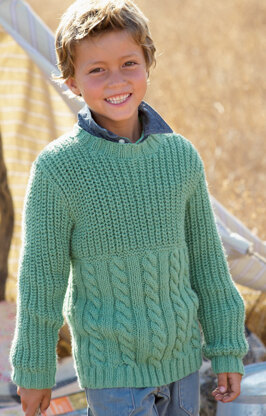 Round Neck and Stand Up Neck Sweaters in Sirdar Supersoft Aran - 2314 - Downloadable PDF