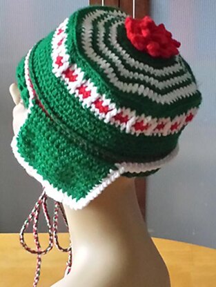 Pillbox Earflap Hat - 3 colour