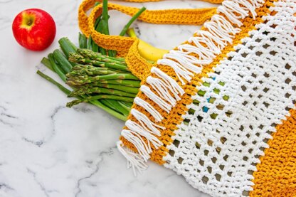 Crochet Boho Grocery Bag