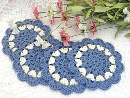 Crochet Pattern Round Placemat Crochet Coaster