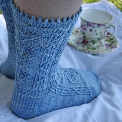 Down the Rabbit Hole Socks - knitting pattern