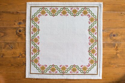 Avlea Folk Embroidery Ionian Knotwork Square - Downloadable PDF