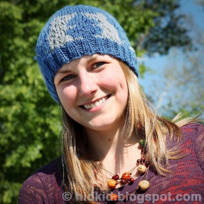 Mouse Patterned Hat - knitting pattern