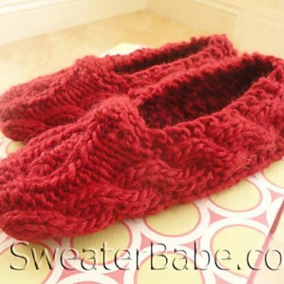 #143 One-Skein Sweetheart Slippers - knitting pattern