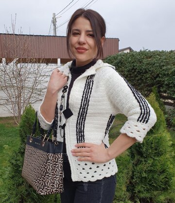 Crochet chic jacket