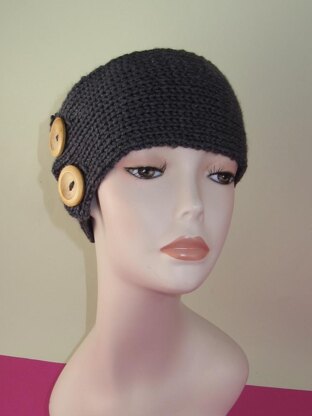 2 Button All Rib Headband