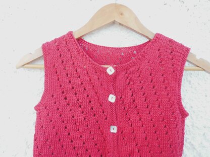 ALISON, girlish sleeveless jumper