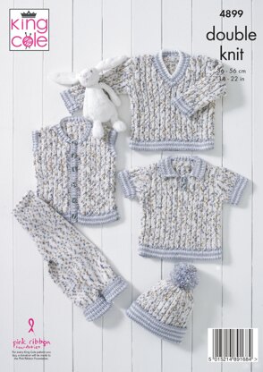 Baby Set in King Cole DK - 4899 - Downloadable PDF