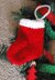 Mini Santa Sock Ornament