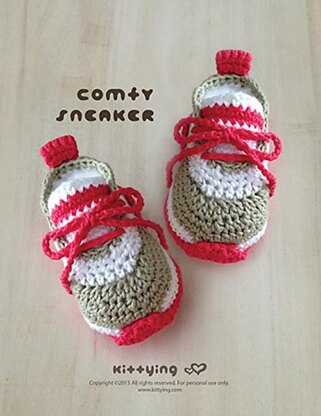 Crochet Baby Pattern Comfy Baby Sneakers Crochet Baby Shoes Crochet Booties Crochet Pattern Newborn Sneakers Newborn Shoes CS01-P-PAT