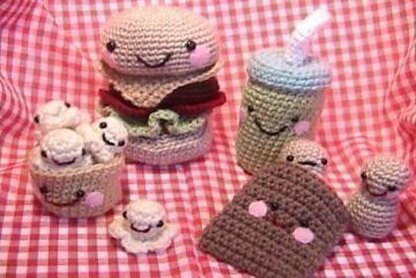Snack Food Amigurumi Crochet Pattern Set