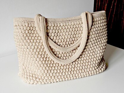 Crochet Tote Handle Bag