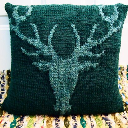 Stag's Head Pillow