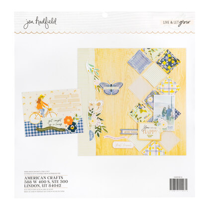 Jen Hadfield Live and Let Grow 12x12 Paper Pad