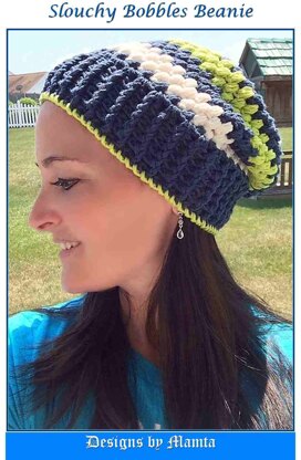 Slouchy Crochet Bobbles Beanie Pattern