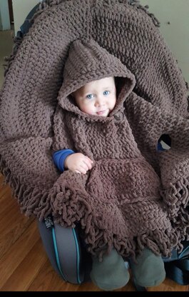 Hooded Carseat Poncho