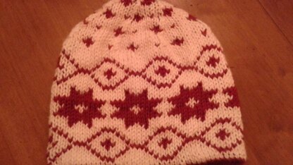 Reversible Winter Star Hat