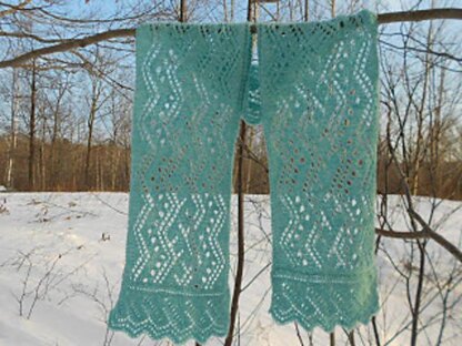 Rivers of Ice Lace Scarf