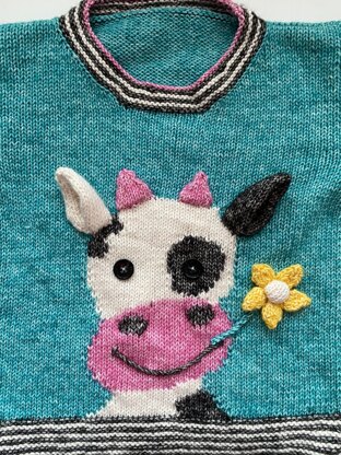 Daisy the Cow Sweater