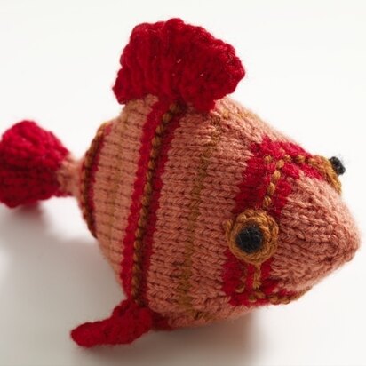 Francis The Fish Toy in Lion Brand Vanna's Choice - 81106AD - knitting pattern