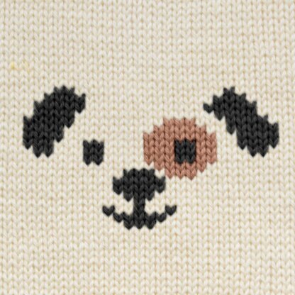 Patch-Eyed Puppy Knitting Chart