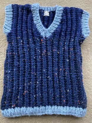 Boy’s Seeded Rib Vest for Alex