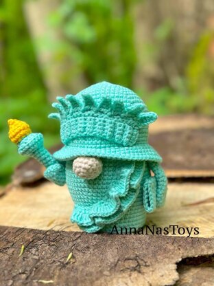 USA Patriotic Gnome, Statue of Liberty