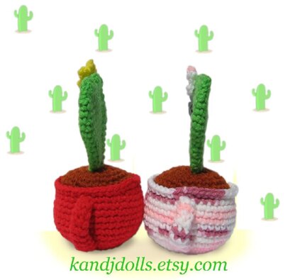 Amigurumi Heart Cactus - Crochet Pattern