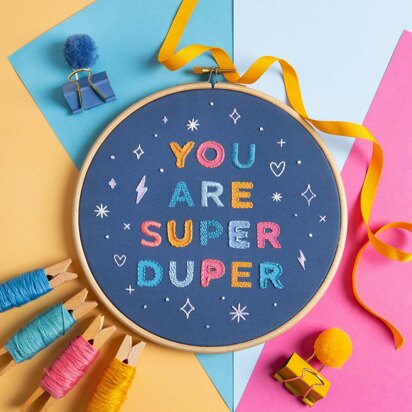 Hawthorn Handmade You Are Super Duper Embroidery Kit