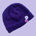 Purple Emperor Button Hat